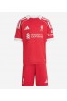 Liverpool Jeremie Frimpong #30 Jalkapallovaatteet Lasten Kotipeliasu 2025-26 Lyhythihainen (+ Lyhyet housut)